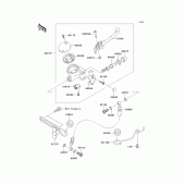 Схема узла: Передний тормозной цилиндр для Kawasaki VN1500 Vulcan 1500 Classic FI