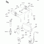 Схема вузла: Ignition system для Kawasaki ZX600 ZZ-R600