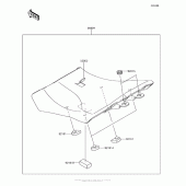 Схема узла: Аксессуары(Low Seat) для Kawasaki ZX1000 Ninja 1000 ABS