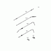 Схема вузла: Троси для Kawasaki ZR800 Z800 ABS