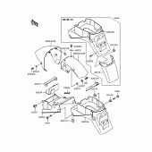Схема вузла: Fenders для Kawasaki ZX750 Ninja ZX-7R