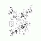 Схема вузла: Повітряний фільтр Kawasaki VN1700 Vulcan 1700 Nomad ABS