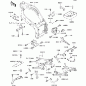 Схема вузла: Батарейний відсік(1/2) для Kawasaki ZX400 ZXR400