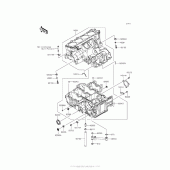 Схема узла: Картер двигателя для Kawasaki ZX1400 Ninja ZX-14R ABS