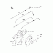 Схема вузла: Троси для Kawasaki KLE650 Versys 650