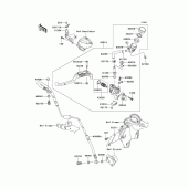 Схема вузла: Головний циліндр зчеплення для Kawasaki ZX1400 Ninja ZX-14