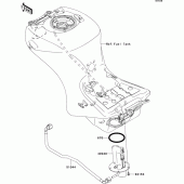 Схема вузла: Fuel pump для Kawasaki ZX1400 ZZR1400 ABS