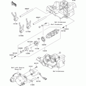 Схема вузла: Gear change drum/shift fork(s) для Kawasaki VN1700 VN1700 Voyager ABS