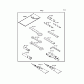 Схема вузла: Інструмент для Kawasaki KL250 KL250 Super Sherpa