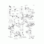 Схема узла: Ignition switch/locks/reflectors для Kawasaki ZX1400 Ninja ZX-14
