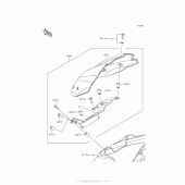 Схема узла: Аксессуары (Meter Cover) для Kawasaki ZR800 Z800