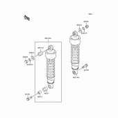 Схема вузла: Підвіска/амортизатор для Kawasaki BN125 Eliminator