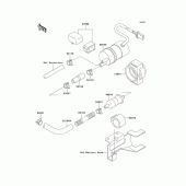 Схема узла: Топливный насос для Kawasaki ZX1100 Ninja ZX-11