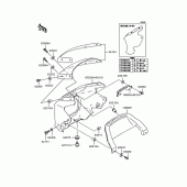 Схема вузла: Обтічник для Kawasaki ZR1200 ZRX1200R