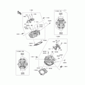Схема узла: Головка цилиндра для Kawasaki VN1700 VN1700 Classic ABS