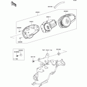Схема вузла: Meter(s) для Kawasaki ZR750 Z750 ABS