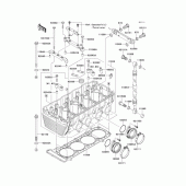 Схема вузла: Головка циліндра для Kawasaki ZR1200 ZRX1200 DAEG