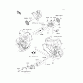 Схема узла: Масляный насос для Kawasaki KX450 KX450F
