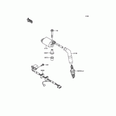 Схема узла: Система зажигания для Kawasaki BJ250