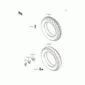 Схема узла: Шины для Kawasaki VN1500 Vulcan 1500 Nomad Fi