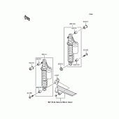 Схема вузла: Підвіска/задній амортизатор для Kawasaki ZR1200 ZRX1200R