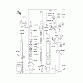 Схема вузла: Передня вилка(1/2) для Kawasaki KLX300R