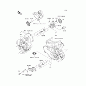 Схема узла: Масляный насос для Kawasaki KX450 KX450F