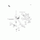 Схема вузла: Brake pedal/torque link для Kawasaki ZX1000 Ninja ZX-10R