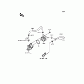 Схема вузла: Олійний охолоджувач для Kawasaki ZX600 Ninja ZX-6R
