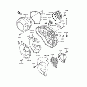 Схема вузла: Кришка двигуна для Kawasaki ZR250 Balius