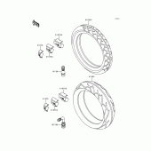 Схема узла: Шины для Kawasaki ZG1200 Voyager XII