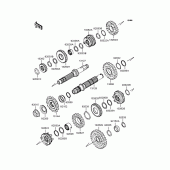 Схема вузла: Трансмісія для Kawasaki KLX250 KLX250