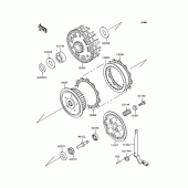 Схема вузла: Зчеплення для Kawasaki ZR400 ZRX-II