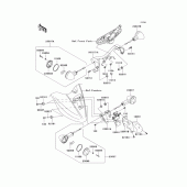 Схема вузла: Поворотники для Kawasaki VN900 VN900 Classic