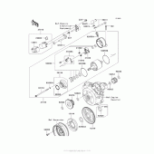 Схема узла: Starter Motor для Kawasaki KLX140 KLX140L
