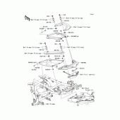 Схема узла: Боковой обтекатель для Kawasaki KLE650 Versys 650