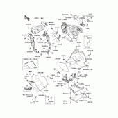 Схема узла: Cowling lowers(1/2) для Kawasaki ZX1400 ZZR1400 ABS