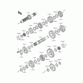 Схема вузла: Transmission(-kl650ae032209) для Kawasaki KL650 KLR650