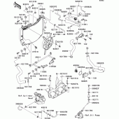 Схема узла: Радиатор (1/2) для Kawasaki ZX600 Ninja ZX-6R