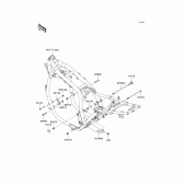 Схема узла: Крепление двигателя для Kawasaki ZR1200 ZRX1200 DAEG