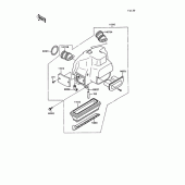 Схема вузла: Повітряний фільтр для Kawasaki ZG1000 1000GTR