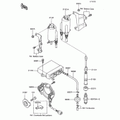 Схема узла: Система зажигания для Kawasaki ZG1200 Voyager XII