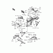 Схема вузла: Side Covers/Chain Cover для Kawasaki ZR800 Z800 ABS