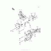 Схема узла: Крепление двигателя для Kawasaki EX300 Ninja 300