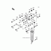 Схема вузла: Підвіска для Kawasaki KX85 KX85-II