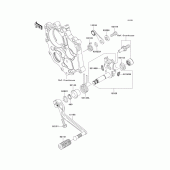 Схема узла: Переключатель передач для Kawasaki EX650 Ninja 650