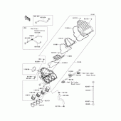 Схема вузла: Повітряний фільтр Kawasaki ZX1000 Z1000SX
