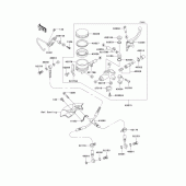 Схема узла: Передний тормозной цилиндр для Kawasaki ZX600 ZZ-R600