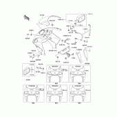 Схема узла: Cowling(zx750-p2-p4) для Kawasaki ZX750 Ninja ZX-7R