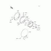 Схема вузла: Headlight(s) для Kawasaki VN800 Vulcan 800 Classic